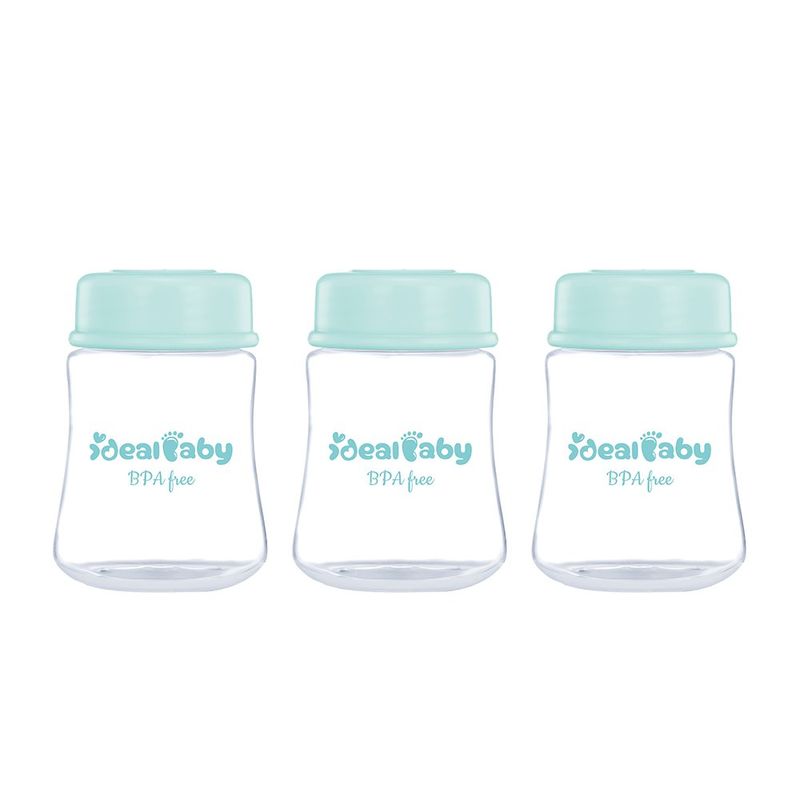 Set de 3 Vasos para Almacenar Leche Materna 5 oz Colores Surtidos