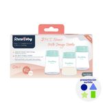 Set de 3 Vasos para Almacenar Leche Materna 5 oz Colores Surtidos