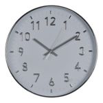 Reloj de Pared con Marco Plateado y Movimiento a Batería