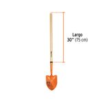Pala Redonda Serie Kids Mango Largo - Truper