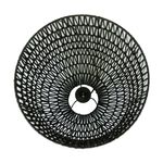 Lámpara Colgante Paglia de Ratán con Base E27 en Color Negro