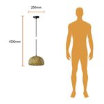 Lámpara Colgante Osier de Bambú con Base E27