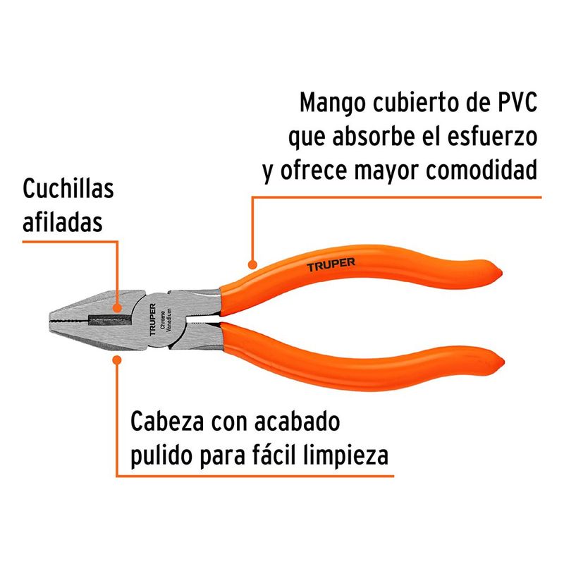 Alicate de Electricista 6 Plg