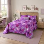 Set de Sábanas Floral Morado Tamaño Queen