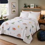 Cubrecama Pinsonic Tamaño Matrimonial con Diseño Dinos
