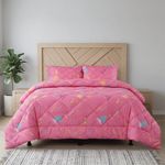 Set de Edredón con Cojín Tamaño Imperial Fucsia