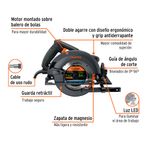 Sierra Circular Motor 1800W de7-1/4 Plg