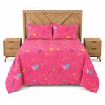 Set de Sábanas Rosadas para Niña Tamaño Imperial