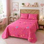 Set de Sábanas Rosadas para Niña Tamaño Imperial
