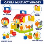 Casa de Actividades Infantil con Luz, Sonido y Bloques Clasificadores para Bebés