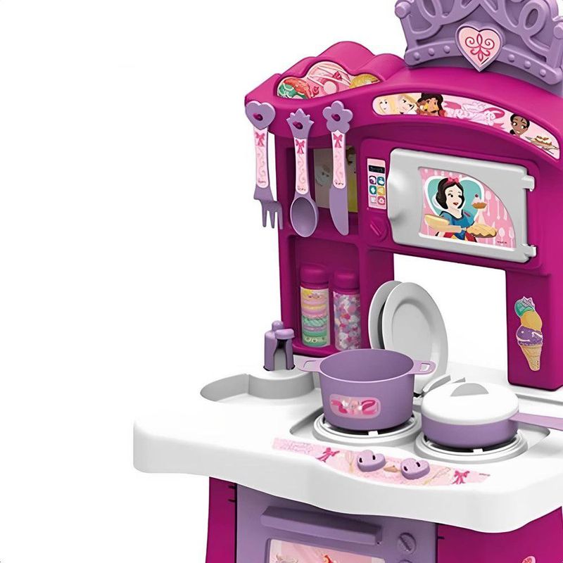 Cocina Infantil Disney Princesas Petit Chef con Accesorios y Horno de Juguete Color Rosado