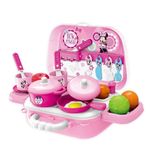 Set de Cocina Minnie en Maletín con Ollas, Sartenes y Accesorios para Niñas