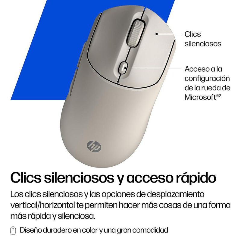 Mouse Inalámbrico Silencioso en Color Arce
