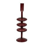 Candelero de Vidrio para Decoración Navideña Color Café 30 Cm
