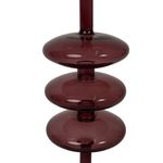 Candelero de Vidrio para Decoración Navideña Color Café 30 Cm