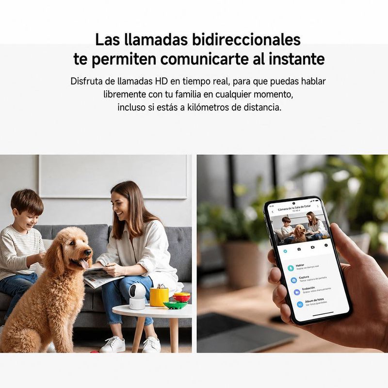 Cámara Inteligente C201 Wi-Fi Full HD 360° para Interiores