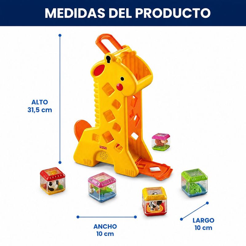 Juguete Didáctico Jirafa con Bloques de Actividades, Música y Sonidos para Bebés
