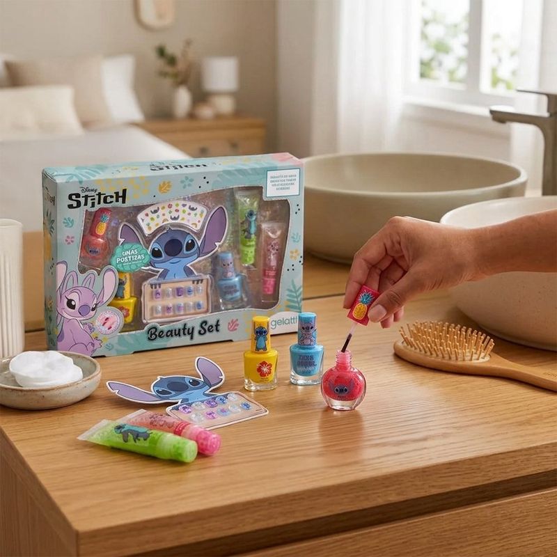 Set de Maquillaje con Diseño de Stitch de 6 Piezas para 6+ Años