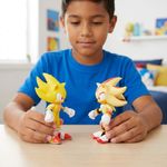 Set de 2 Figuras de Acción de Sonic 3 Super Sonic y Super Shadow con Luz de 5 Plg