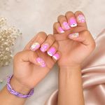 Set de Uñas Adhesivas 5 Days Impress Nails Floreadas con 60 Uñas y Gemas