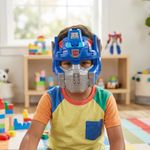 Máscara 2 en 1 de Transformers One Optimus Prime con Correa Ajustable para Juego de Rol