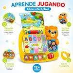 Libro de Actividades Interactivo con 13 Páginas, 3 Modos de Juego y Botones Luminosos