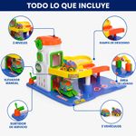 Set Centro de Servicio de Juguete con 2 Autos, Rampas, Lavadero y Elevador