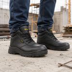 Zapatos Con Casco Color Negro - Varias Tallas