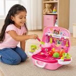 Cocina Portátil Infantil Temática Princesas en Maletín con Estufa, Ollas, Sartenes y Utensilios