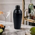 Coctelera de Acero Inoxidable de 18.6 Oz en Color Negro