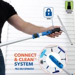 Squeegee para Ventanas de Acero Inoxidable 30 Cm con Mango Antideslizante y Hule de Repuesto