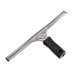 Squeegee para Ventanas de Acero Inoxidable 30 Cm con Mango Antideslizante y Hule de Repuesto