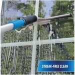 Squeegee para Ventanas de Acero Inoxidable 30 Cm con Mango Antideslizante y Hule de Repuesto
