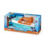 Lancha de Juguete Shark Wave con Tiburón y Tabla de Surf que Flota en el Agua