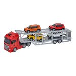 Camión Cegoña Iveco con 6 Miniaturas Jeep Renegade a Escala 1:30 - Presentación Surtida