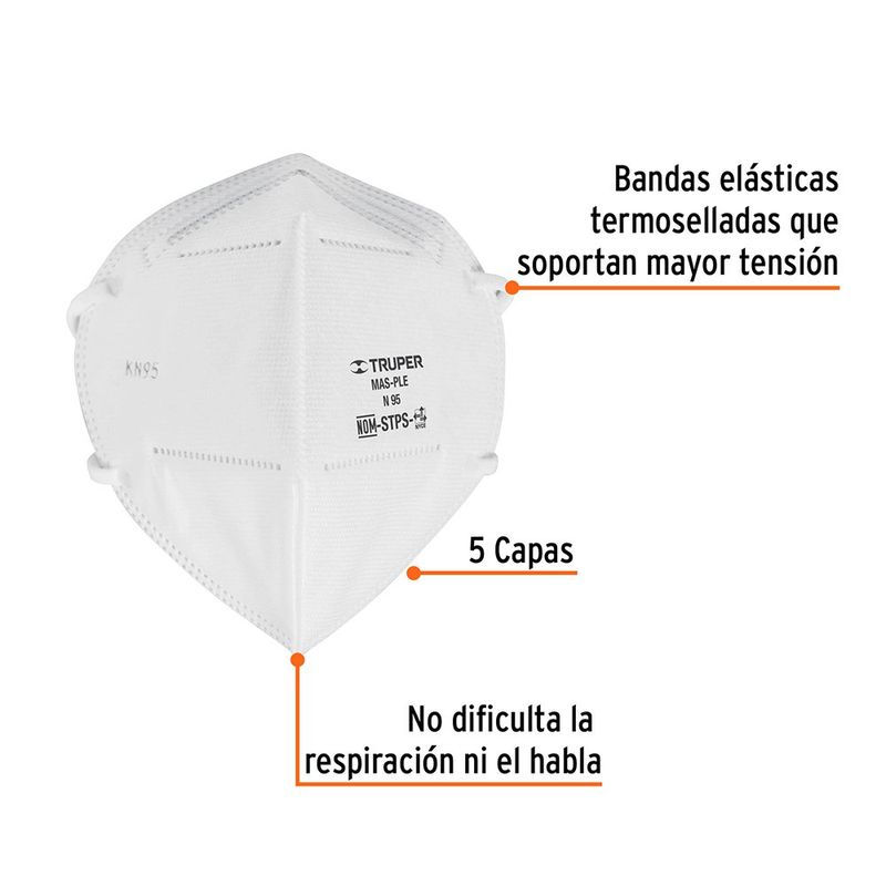 Mascarilla N95 con Diseño Plegable