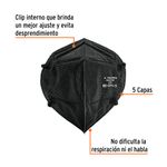 Mascarilla N95 Plegable Negra