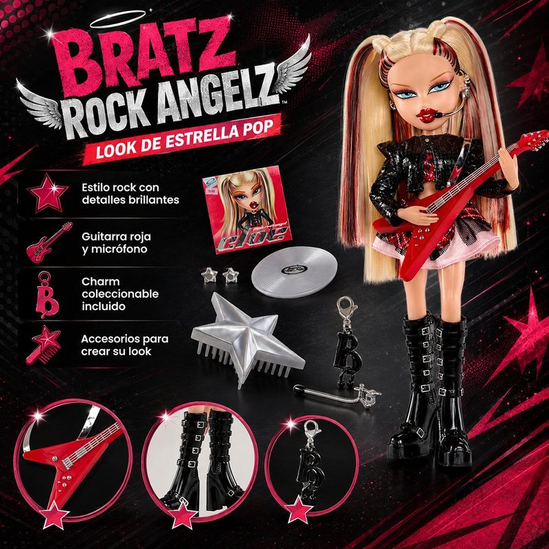 Muñeca Bratz Pop Starz Cloe con Accesorios Musicales