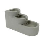 Fuente Decorativa de 29 x 14 x 16 Cm Color Gris con Luz Diseño 3 Niveles Escalonados