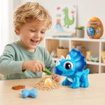 Huevo Sorpresa Smashers Junior Dino Dig con Masa Sensorial y Figura de Dinosaurio para Armar Diseños Surtidos