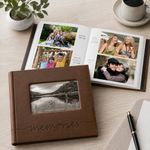 Álbum Fotográfico para 200 Fotos Memories 4 x 6 Plg Color Café Estilo Cuero