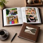 Álbum Fotográfico para 200 Fotos Memories 4 x 6 Plg Color Café Estilo Cuero