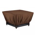 Cobertor para Fogata Cuadrado de Poliéster Impermeable Color Café 106 Cm