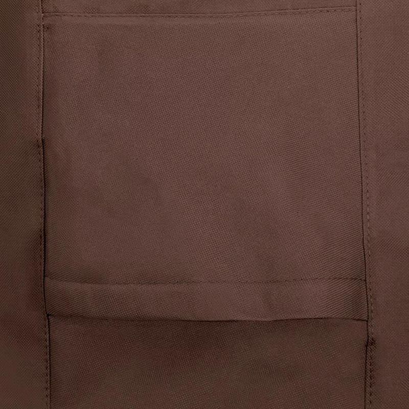 Cobertor para Fogata Cuadrado de Poliéster Impermeable Color Café 106 Cm
