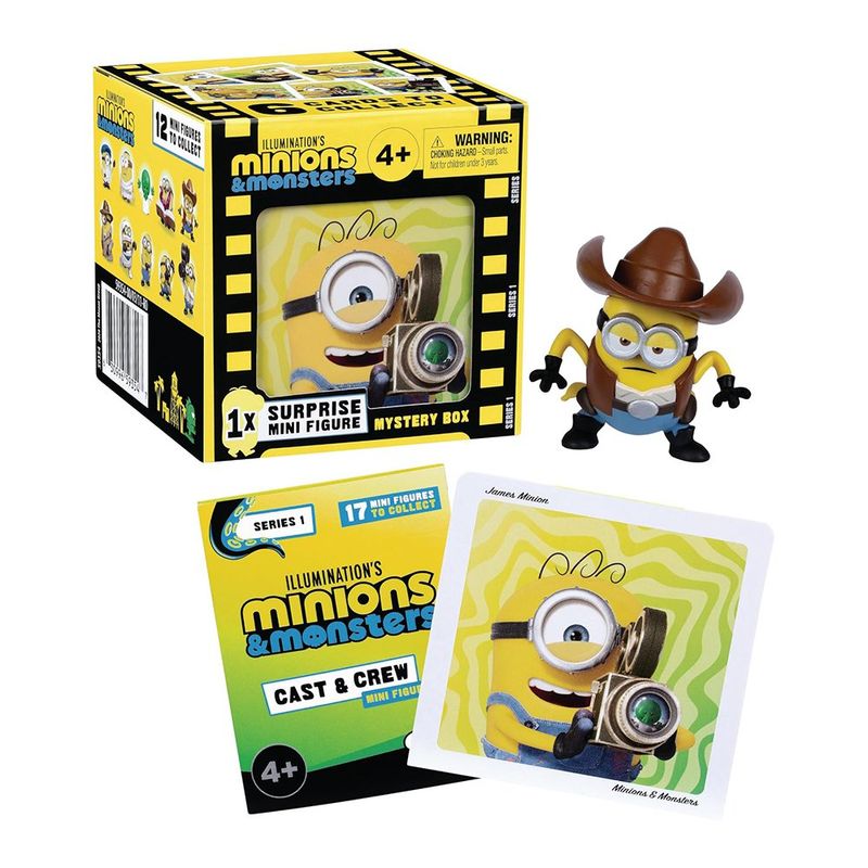 Mini Figuras Sorpresa de Minions & Monsters 2 Plg con Brillo en la Oscuridad - Presentación Surtida