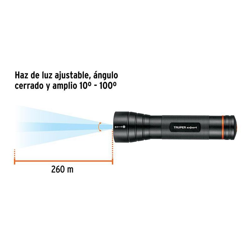 Linterna de Mano a Baterías LED de 500 Lm