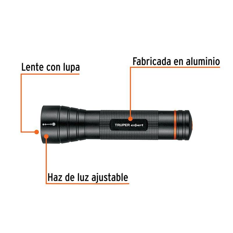 Linterna de Mano a Baterías LED de 500 Lm