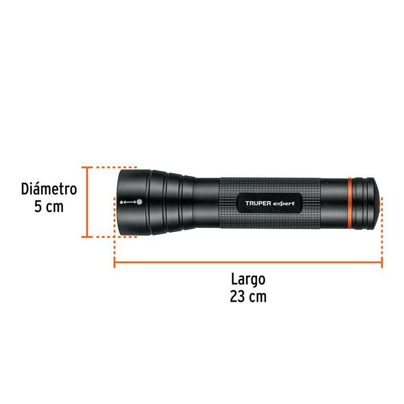 Linterna de Mano a Baterías LED de 500 Lm