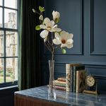 Flor Artificial Magnolia Color Blanco de 75 Cm para Floreros y Arreglos