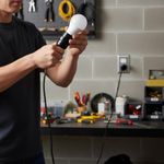 Extensión Eléctrica con Socket Negra Calibre 18 de 6 Metros